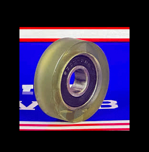 PU6X20X5ZZ Polyurethane Rubber Bearing  6x20x5mm shielded Miniature with tire