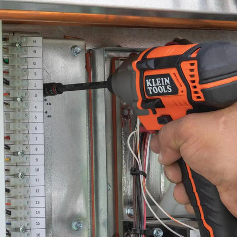 Installing electrical component with Flip Socket Kit for Impact Drivers 3-In-1 With 1/4 Inch And 5/16 Inch Hex Drivers