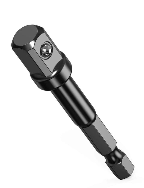 3/8 Impact Adapter, close-up view of 1/4 Inch to 3/8 Socket Adapter for Impact Driver, ideal for Automative DIY and socket driver bits