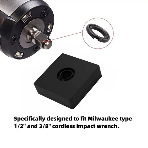 Impact Wrench Retaining Ring Kit with Friction Rings and O Rings for 1/2 Inch and 3/8 Inch Wrenches shown with anvil tool