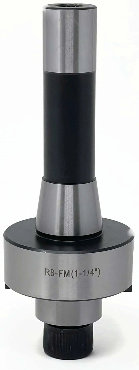 Front view of 4 Inch 90 Degree Indexable Face Mill With R8 Arbor Six Pro Grade APKT1604 Inserts Included Pre Installed For Steel And Metalworking