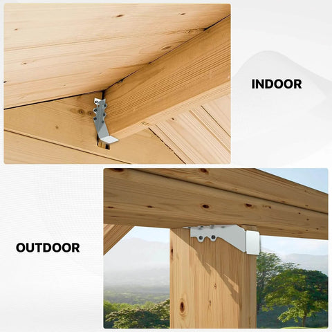 Indoor and outdoor use of 25 pcs 2x6 Joist Hanger, LU26 20 Gauge Double Shear Face Mount Joist Hanger, Hurricane Ties for Rafters Tie Brackets