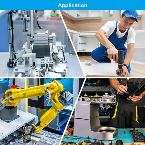 Collage showing applications of M5x15mm To M8x15mm Double End Threaded Stud Bolt 10 Pack In 304 Stainless Steel for secure connections.