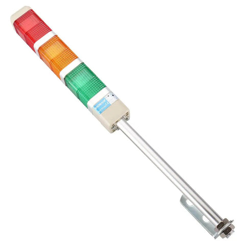 Industrial Signal Light Tower LED Indicator With Red Green Yellow LEDs 24V DC 2W LTA 402T Square Column Warning Light for Machinery