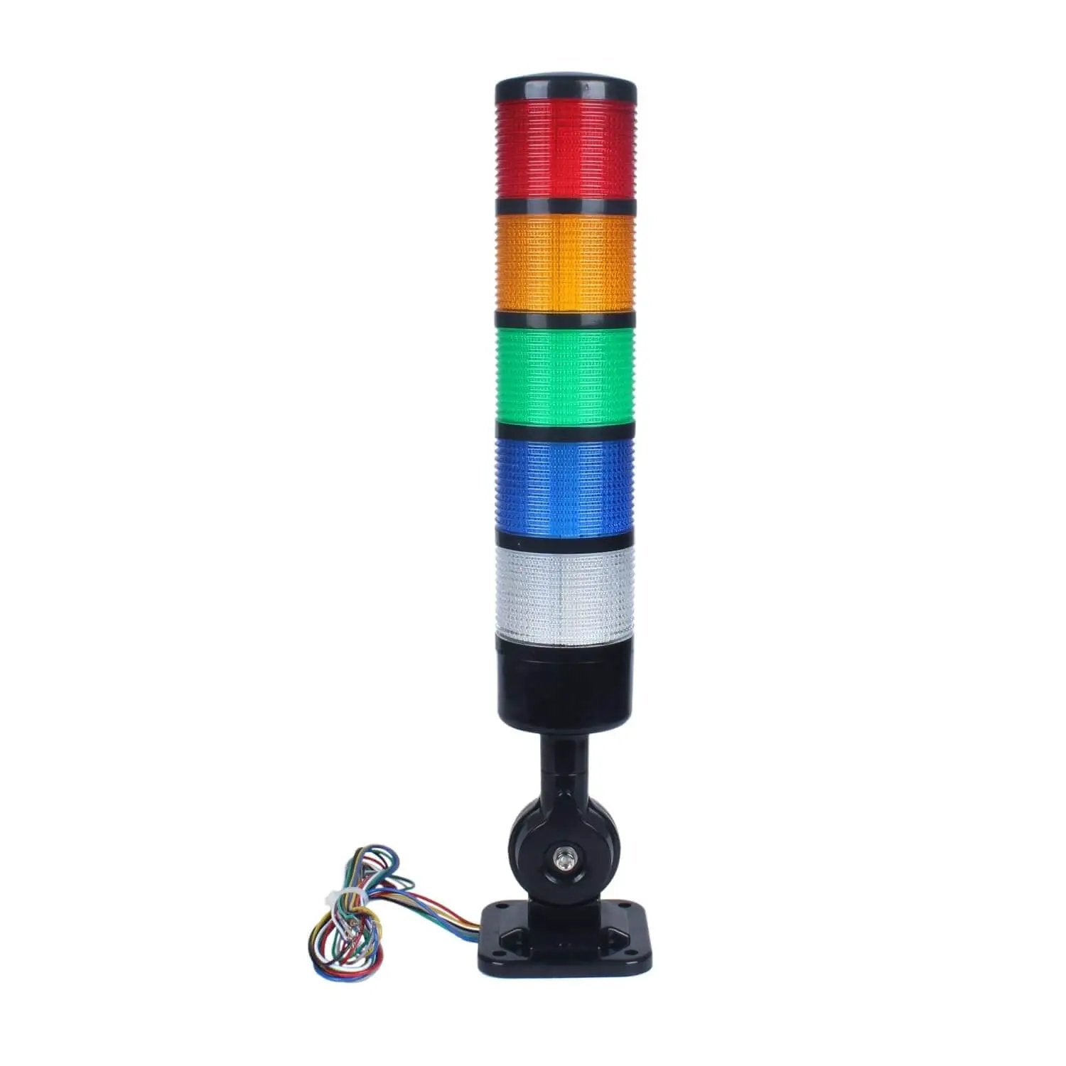 Tours de signalisation LED industrielles avec base rot...