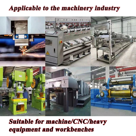Heavy Duty Cast Iron Machine Leveling Feet Pads Set With 4 Adjustable Machinery Pads in various heavy equipment applications