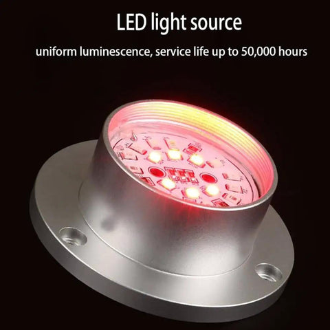 Red glowing LED light of 12V 24V Industrial Alarm Light Three Color Warning Light Beefy Aluminum Alloy Signal Tower With Built In Buzzer 85dB