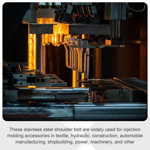 Injection molding machinery using Industrial Grade Stainless Steel Shoulder Bolt Set 16 Pack 4mm Shoulder Diameter 40mm Shoulder Length M3 Thread Hex Socket Bolts