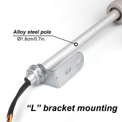 L bracket mounting detail for Industrial Signal Tower Light Set For Factory Floors With RGB LED Indicators 110V 3 Tiers