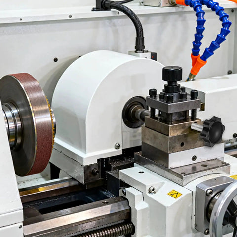 Ten Pack Of Star Knobs With One Quarter Inch Twenty Thread, 0.6 Inch Threaded Stud in use on industrial machinery