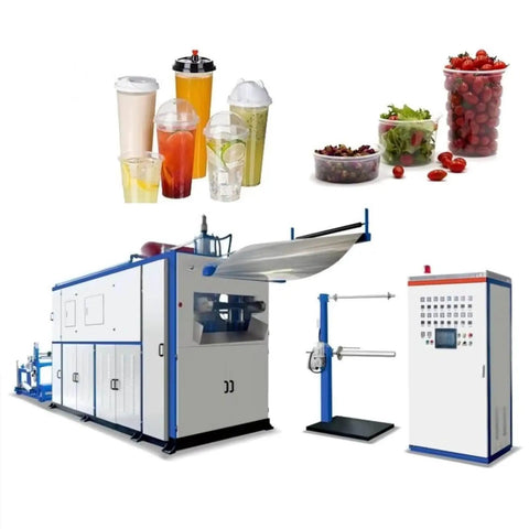 Industrial Automatic Thermoforming Machine For Disposable Plastic Cups With Square Steel Frame Pro Grade Forming