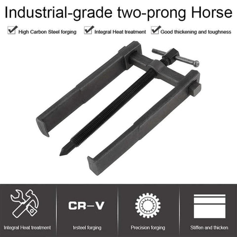 Two Jaws Bearing Puller/Remover, Adjustable Two Jaw Puller Tool, Carbon Steel Pump Pulley Remover with specifications highlighted
