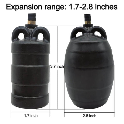 2 Inch Inflatable Pipe Test Plug With Extended Air Pipe For Plumbing And Sewer Testing, Natural Rubber Balloon Seal Plug
