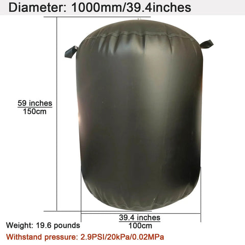 High Pressure Pipe Test Plug Inflatable Balloon Plug For Large Bore Drain Plug Thickened Double Layer PVC Plus Fiber Cloth Construction Lightweight Yet Durable For All Sewer Line Pressure Testing And Plugging For Enhanced Sealing