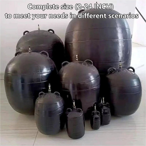 Rubber Test Ball Sewer Test Plug Inflatable Pipe Plug For Laboratory Testing And Sewer Line Maintenance 4 Inch Diameter