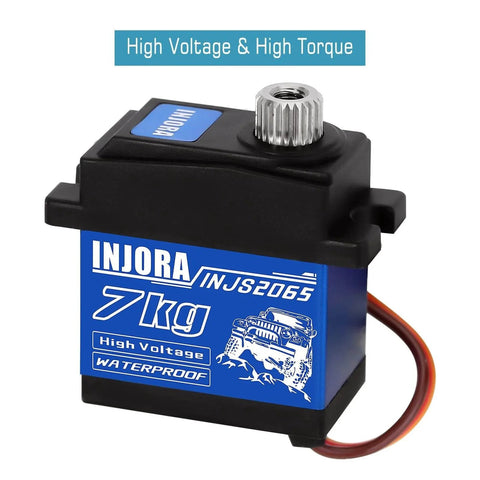 7KG 2065 Digital Servo Waterproof High Voltage Sub-Micro Shift Servo for TRX4 TRX6 SCX10 III 1/10 RC Crawler Car, 1PCS