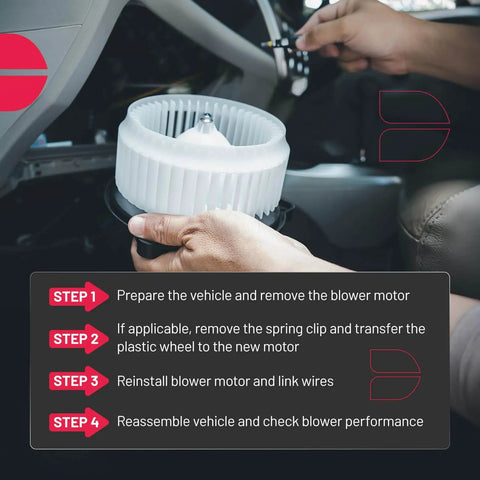 Installation of AC Heater Blower Motor Fan Replacement For 2014 To 2019 Nissan Rogue And 2017 To 2019 Rogue Sport With Quiet Operation HVAC