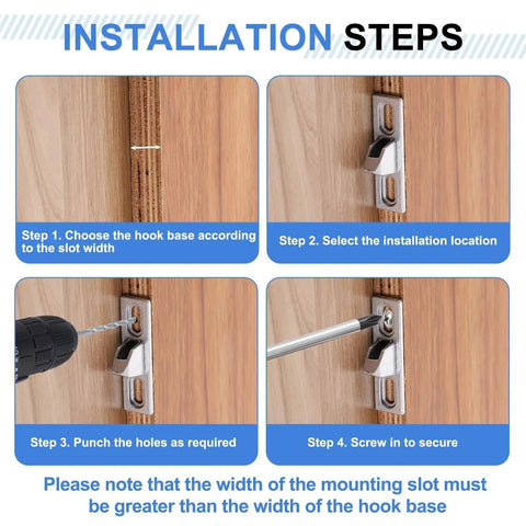 Installation process for Two Piece Sliding Door Keepers Set In Zinc Alloy For Glass Patio Doors With Mounting Screws