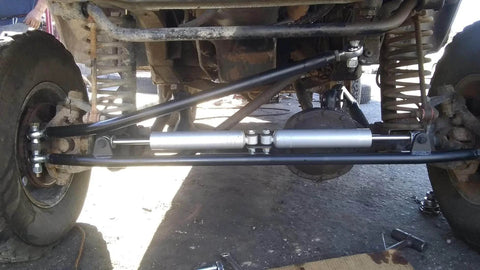 3/4 Heim Joints Rod End Kit with Right and Left Hand Threads installed on suspension system for steering and traction bars
