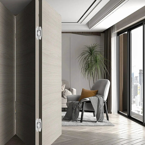 7 Inch Invisible Door Hinges 2 Pack Heavy Duty 3D Adjustable 180 Degree Swing Concealed Door Hinge installed on interior door