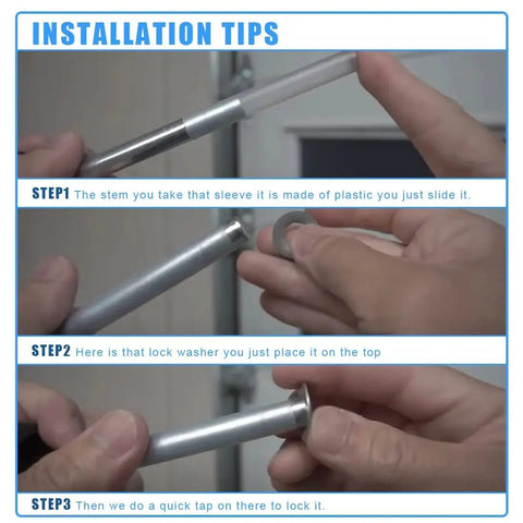 Installation guide for 80mm Garage Door Hinge Quiet Roller Sleeves Cushions Between Roller And Hinge To Eliminate Rattle For Most Garage Doors High Quality Plastic 20 Pieces Compatible With Quiet Rollers And Standard Rollers Hardware Tools