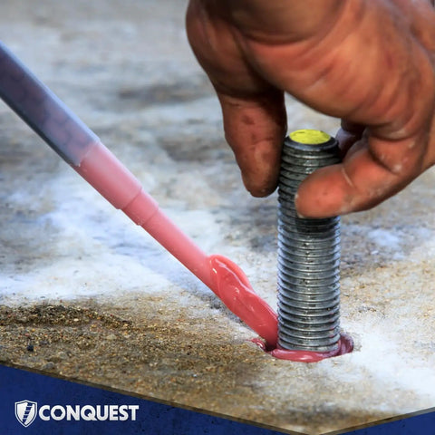 Installing Heavy Duty Grade 55 Threaded Rod For Structural Anchoring, Fasteners Plus, 1 Inch Dia, ASTM F1554, Galvanized