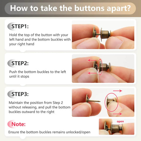 Step-by-step guide showing how to use Eight Set Pant Waist Tightener Pins For Loose Jeans No Sewing Or Tools Reusable Waist Cincher Clips