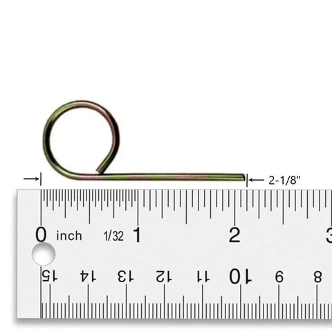 Interior privacy door key pin set in a 5 pack restores quick privacy for interior doors shown next to a ruler for size reference.