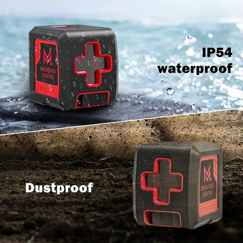 Cross Line Laser Level With Tripod Kit For 100 Ft Range Green Laser Self Leveling And Pulse Mode IP54 Waterproof
