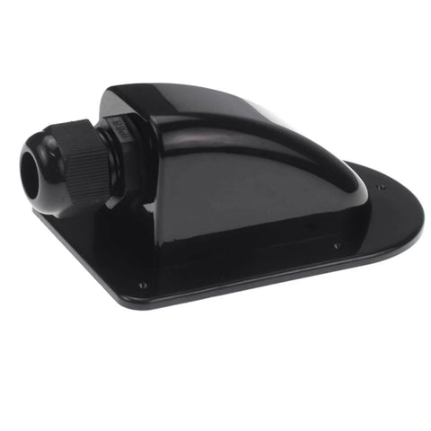 IP68 Waterproof Solar Cable Entry Gland For RV And Marine Use Weather Resistant Single Cable Entry Housing Black ABS