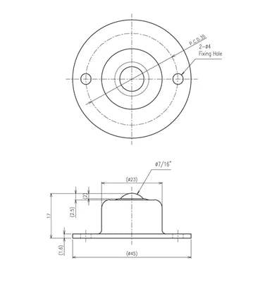 IS-10 Ball Transfer Unit Steel IGUCHI Made in Japan - VXB Ball Bearings