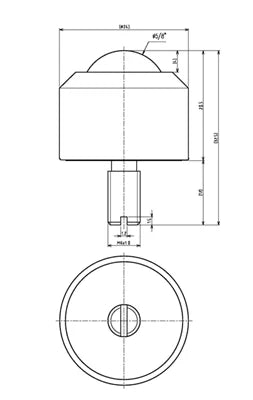 IS-16N Carbon Steel Ball Transfer IGUCHI - Japan - VXB Ball Bearings