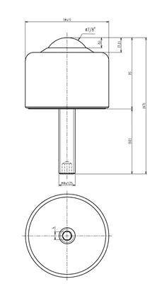 IS-19N Carbon Steel Ball Transfer IGUCHI - Japan - VXB Ball Bearings