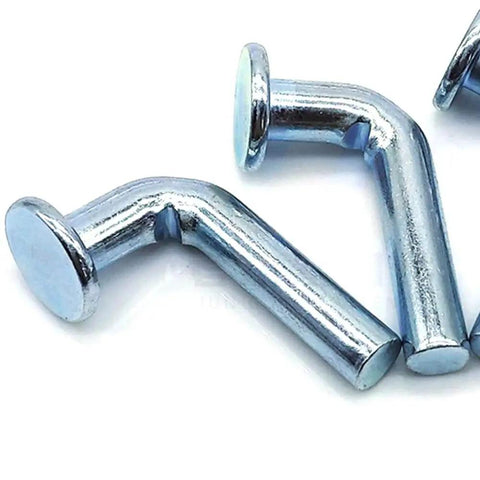 Heavy Duty J Bolt Safety Pins For Pallet Racks And Shelving Systems Lokatall 50 Pack Universal Drop Pins shown close-up