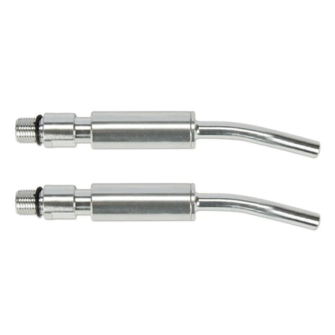 Two Pack Japanese Bearing Tube Nozzles for Car Interior Air Blow Guns, M10x1 Thread, 120 Mm Long, Stainless Steel, 6 to 9.2 Bar