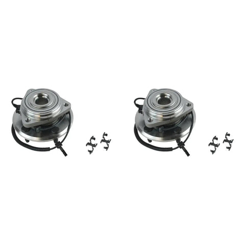 Image of Front Left And Right Wheel Bearing And Hub Assembly Two Piece Set For 2007 2017 Jeep Wrangler JK Direct Fit OE Replacement.