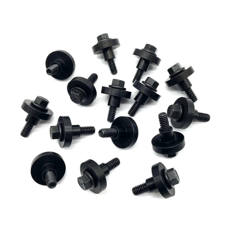 Region Offroad 4.0L Valve Cover Torque Limiter Sleeves and Bolts in black, compatible with Jeep Wrangler TJ, Cherokee XJ, Grand Cherokee ZJ, WJ