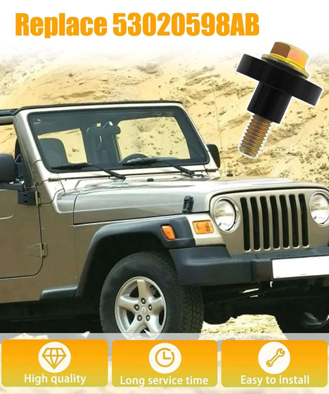 4.0L Valve Cover Torque Limiter Sleeves and Bolts Fits for Jeep Wrangler TJ Cherokee XJ Grand Cherokee ZJ WJ (Yellow zinc) Replace 53020598AB