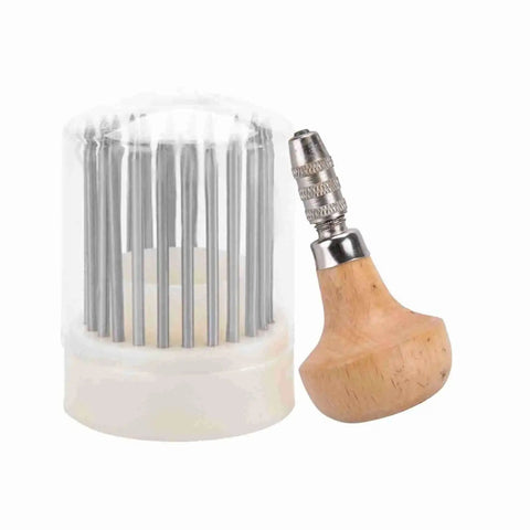 Pro Grade 23 Piece Jewelry Engraving Tools Set With Bead Reamer, wooden handle, storage box for jewelry making, beading.