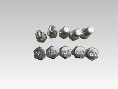 10pcs Wheel Bolts MT1046 JD20 MT2228 Replacement for John Deere mowers and Gator UTVs, grade 12.9 hex bolts