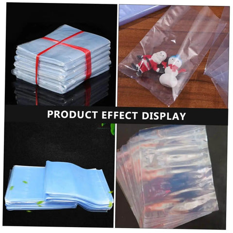 Jumbo Clear Shrink Bags For Poultry 25x18cm Heat Shrink Film With Sealer showcasing packaging effect and transparency.