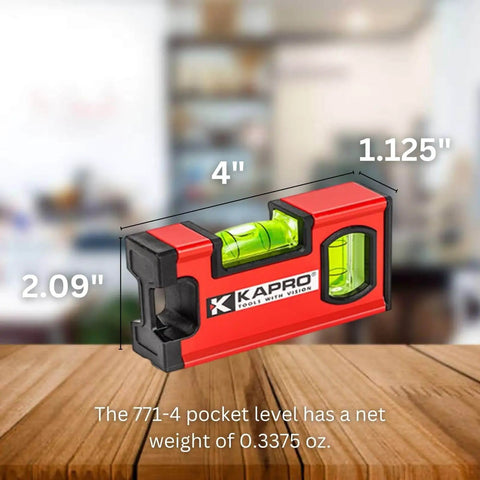 Heavy Duty Magnetic Toolbox Level With V Groove And Dual Readout Vials VPA Certified For Quick Accurate Alignments Kapro 771M