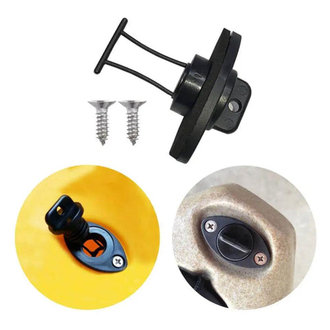 Kayak Drain Plug Kit For Boats And Canoes With Coarse Thread Bung Replacement Hardware Set 2 Pieces Easy Install No More Water In The Hull Universal Fit