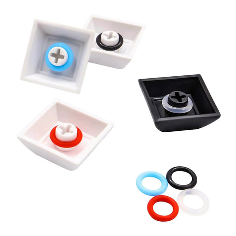 Clear Rubber O Ring Keyboard Dampers For Cherry MX Mechanical Keyboards 120 Pcs Noise Reduction Switch Dampeners displayed
