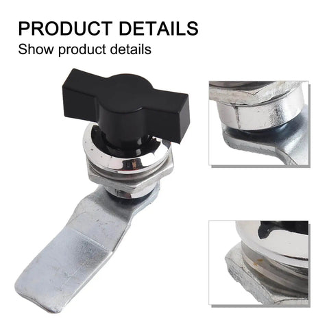 Keyless Cam Lock For Cabinet Doors Aluminum Alloy Turn Tongue With Cylindrical Tongue Durable Keyless Access