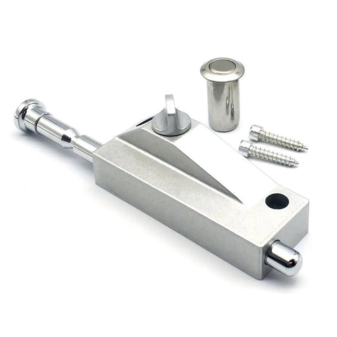 Sliding Patio Door Lock Keyless With Door Latch For Window Glass And Patio Doors High Quality Alloy Stainless Steel Construction Durable Silver Finish
