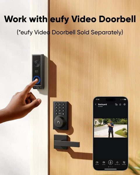 Keyless Entry Smart Lock With Built In WiFi Keypad Deadbolt For Front Door No Bridge Required Easy Installation With App Remote