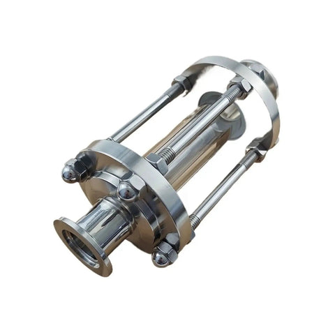 KF Sight Glass Vacuum Flange With Built In Sight Glass For KF16 KF25 KF40 KF50 Tri Clamp SS304 304 Stainless Steel, side view