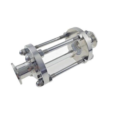 KF Sight Glass Vacuum Flange With Built In Sight Glass For KF16 KF25 KF40 KF50 Tri Clamp SS304 stainless steel side view