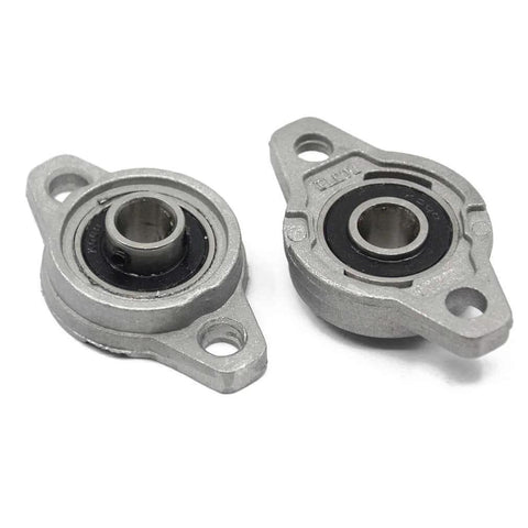 2pcs kfl000 (kfl10) id10mm mounted flange block bearings self-aligning zinc aluminum alloy support for diameter 10mm linear shaft